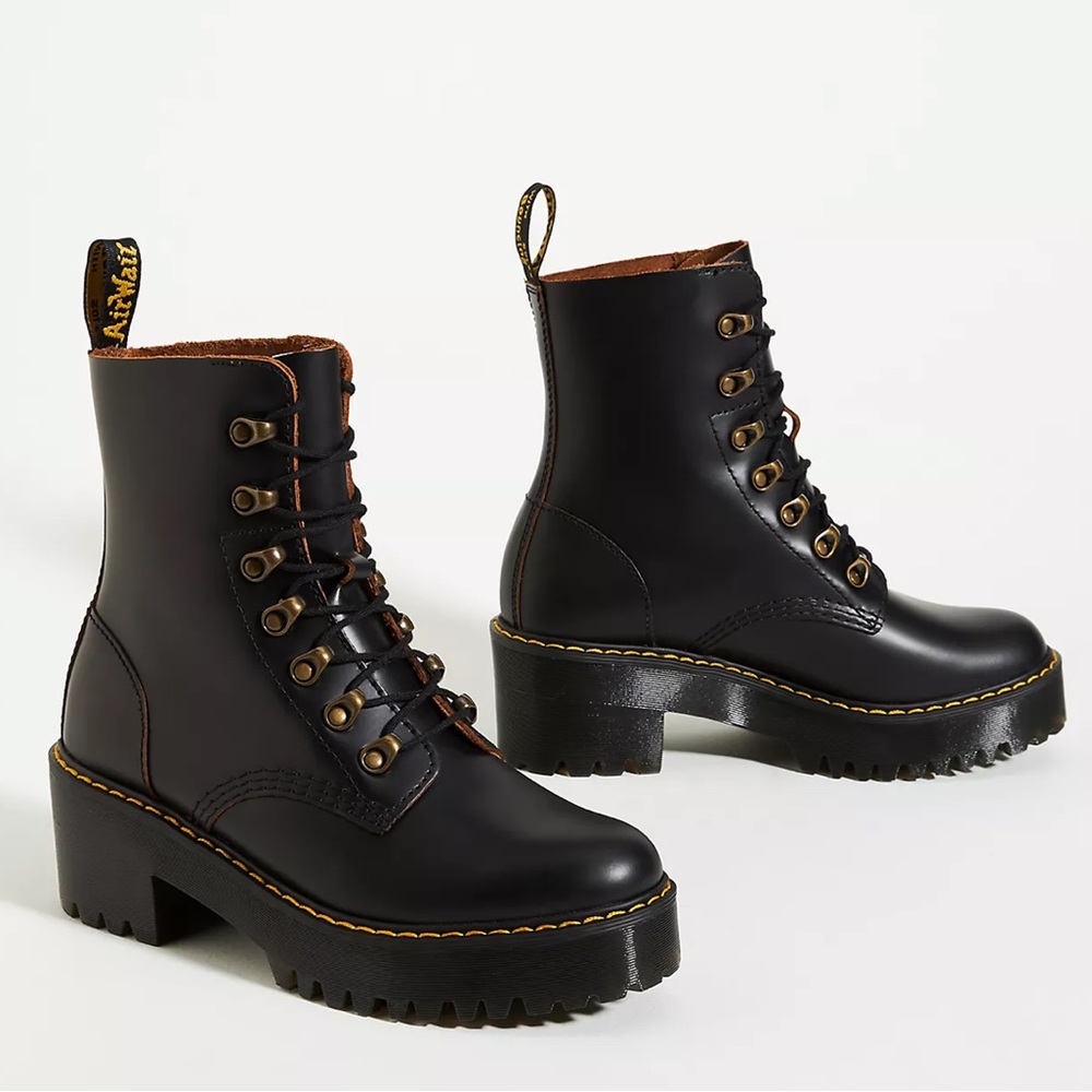 Dr. Martens Leona Platform Lace-Up Boots